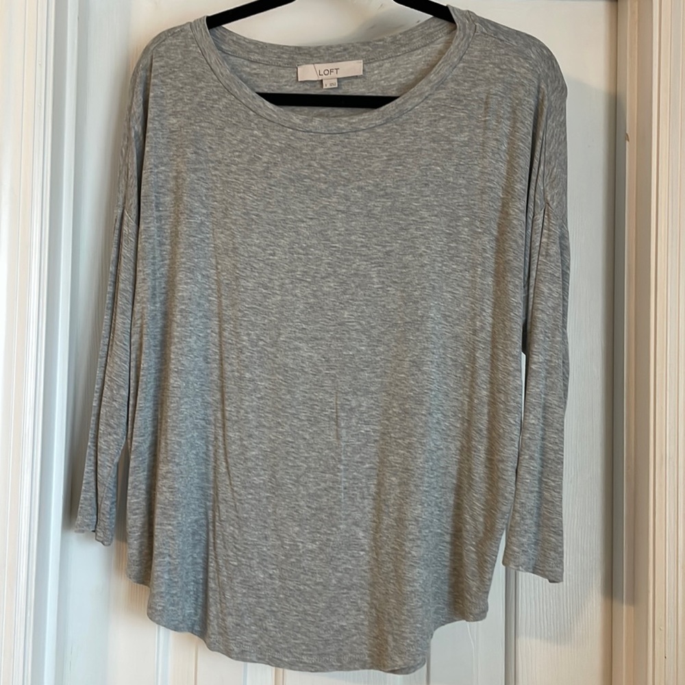 Loft gray casual shirt